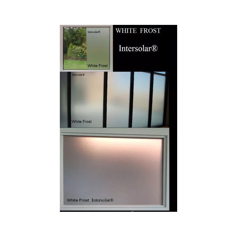 Intersolar® White Frost Privacy window film Made in usa 36