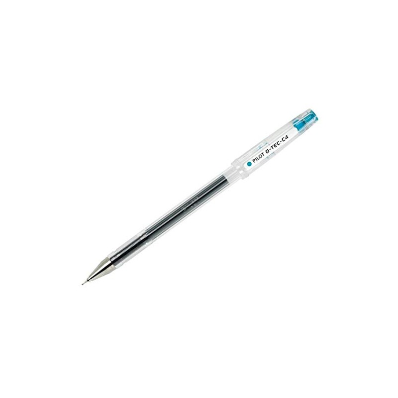 1 x G-Tec C4 0.4mm Microtip Rollerball Pen Light Blue