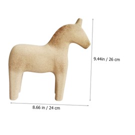 Ipetboom Unfinished Horse Crafts DIY Wooden Animal Ornaments for Creative Decor Safe Natural Material for Unique Handicrafts and Fun Art Projects