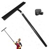 Telescopic Black Shower Squeegee for Glass Doors, Tile Shower Walls,
