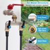 Water Distributor 2 Way, Brass Water Connection Distributor, Extended Handle