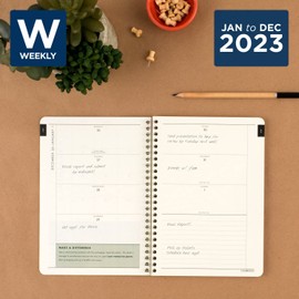 Cambridge 2023 Weekly & Monthly Planner, 5-1/2" x 8-1/2", Small, GreenPath, Floral (GP30-200)