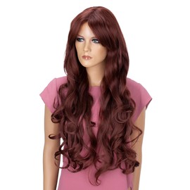 Prettyshop Voluminous Heat-resistant Synthetic Fibre Wig, Wavy Long Hair