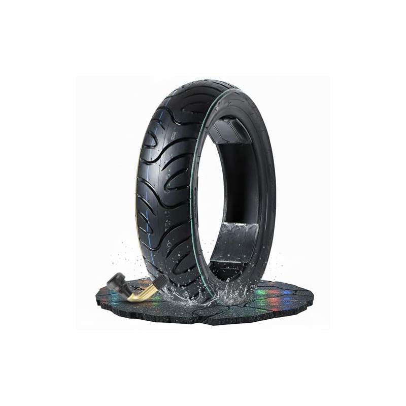 MZBZYU 90/70-12 Tire 90 70 12 Bike Neumático, Position: Front/Rear,