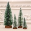 10 PCS Artificial Mini Christmas Trees Miniature Frosted Christmas Trees