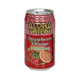 Aloha Maid Strawberry Orange 24 Cans X 11z