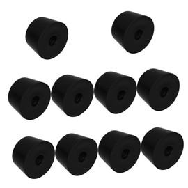 Operitacx 10 Stück rutschfeste Matte Waschmaschine Stoßdämpfende Fußmatten Washer/Dryer Anti-Vibration Mat Füße Für Gartenmöbel Fußmatten Für Möbel Scheibenstabilisatoren Schwarz Gummi