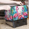 HSYOYO Tropical Pink Flamingo Toaster Cover 2 Slice Wide Slot