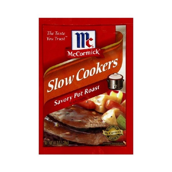 McCormick "Slow Cookers" Savory Pot Roast (1.3 oz Packets) 4