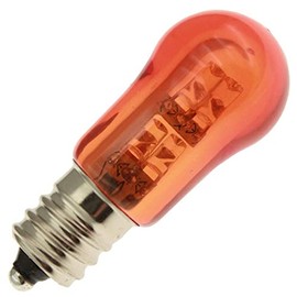 LED-AMBER-51/2-CAND-6-28V Miniature Light Bulb - 28 Volts - (10 Pack)