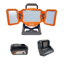 18V Hybrid Panel Light KIT with 4.0 AH Battery and Charger