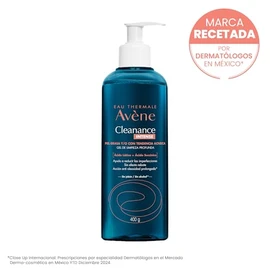 Avene Cleanance Intense Gel Limpiador Facial Piel Grasa y Acneica, 400ml