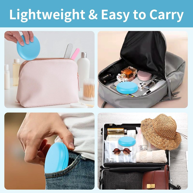 Sewokon Denture Box Denture Box Cleaning Box, 2 black, fresh