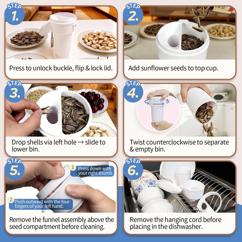 Lumyrilix Portable Sunflower Seed Cup with FREE Airtight Container