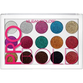 L.A. COLORS Kleancolor Pro Bold Pressed Glitter Palette #ES1522