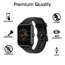 Yoomigle 6 Pack Compatible with Tensky LW83 1.8" Smartwatch Screen Protector Film for OnWear Pro LW83 1.8 inch Smart Watch Screen Protectors Foils Screen Cover Crystal Clear HD Anti-Scratch