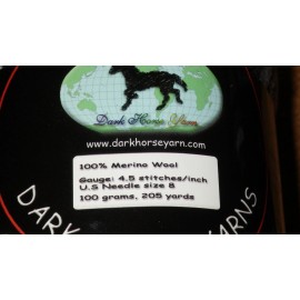 Dark Horse Lot of 2 Skeins, Dark Horse Rhapsody Yarn, 100% Merino Wool 3.5 oz, 205yd, #159