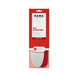 BAMA Alu Ultrathin - Thin Insoles with Memory Foam Layer and Cold Protection Shield, Warm Shoe Insteps for Adults, Cosy Comfort Soles 1 Pair - UK 3/4-36/37 EUR