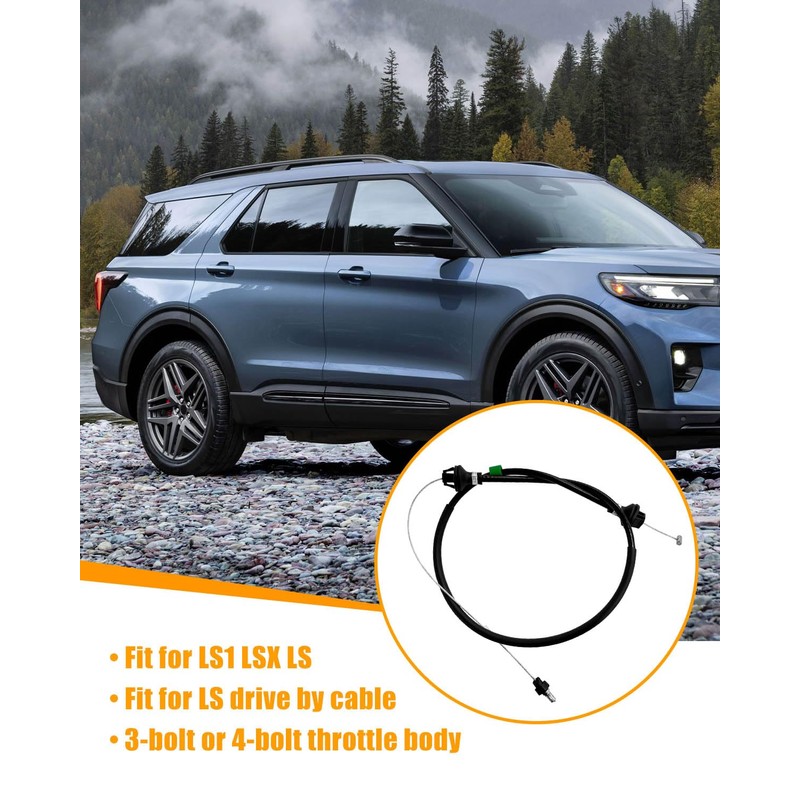 38.8'' Throttle Cable Drive By Cable Accelerator Linkage Compatible with