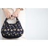 Styleneo Women's Round Tote Bag, 30×20cm, Handbag, Traditional Japanese Bag,