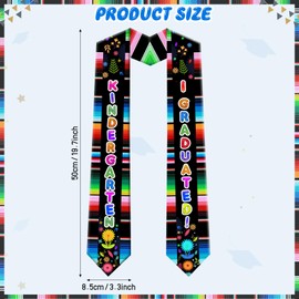 Kindergarten Graduation Sash - Floral Design + Adjustable Tassel Hat – Preschool & Pre-K Ceremony Accessories