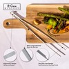 8-CREW KITCHEN Cooking Tweezers - 12 inch 304 Stainless Steel
