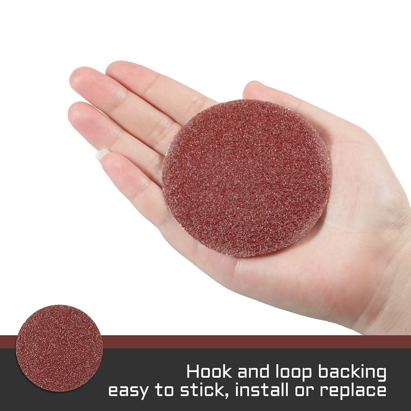 LEONTOOL Sanding Discs 3 Inches 40 Grit Hook and Loop