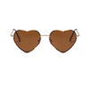 QVKUUT Vintage Heart Sunglasses Women's Polarised Festival Heart Shape Sunglasses,