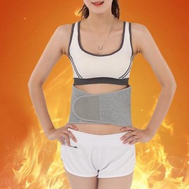 Women's and men's back cold protector belly band Squeezed brushed waist brushed belly band recommended for winter Gold/FREE(2XL)