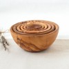 HOFMEISTER® Set of 6 Olive Wood Bowls, Eye-catching Grain, Diameter