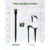 SURAIELEC 11.5" Tall Christmas Light Stakes, 100 PCS Universal Light