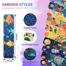 36 Pieces Anxiety Sensory Stickers with 2 Textured Stickers - Desk Fidget and Sensory Strips for Adults - Adult Sensory Items - Anxiety Relief Calm Stickers (Cartoon)