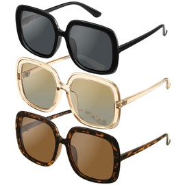 miyya Oversized Polarized Sunglasses Women, Trendy Retro Sun Glasses for Women 2025, Oversized Shades