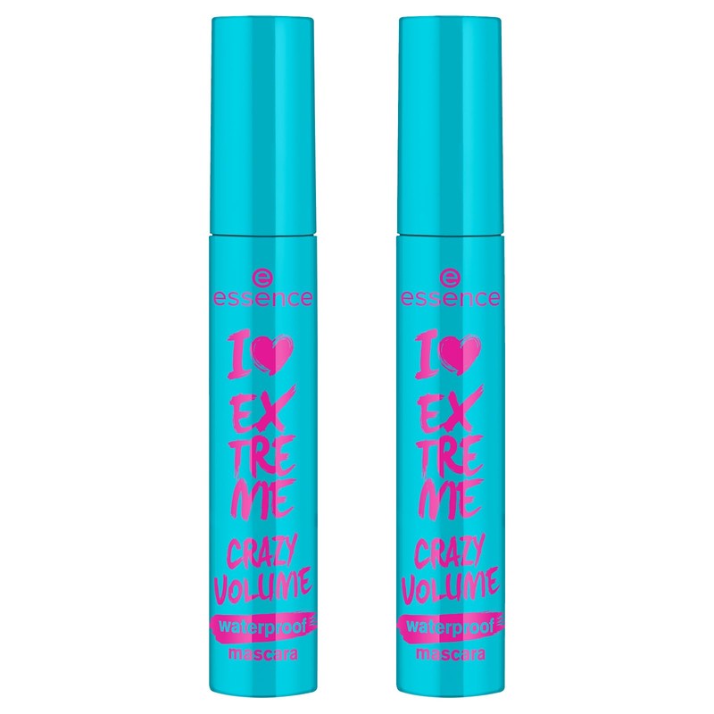 essence I LOVE EXTREME CRAZY VOLUME waterproof mascara (Negro, 2