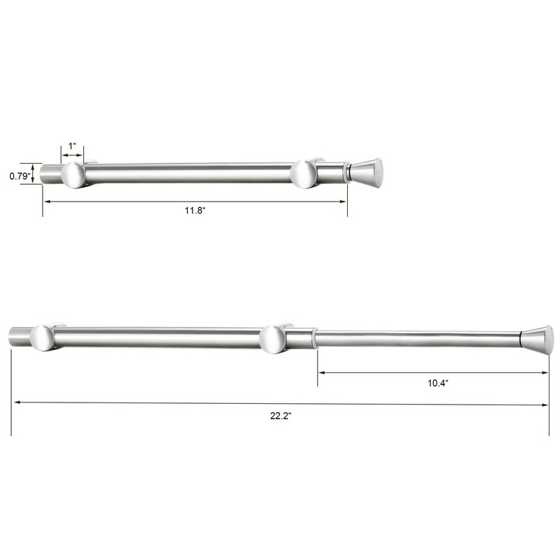 Valet Rods for Closets, Adjustable Closet Rods for Hanging Clothes,