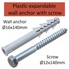 AERZETIX - C57451 - Set of 2 Dowels Diameter 16