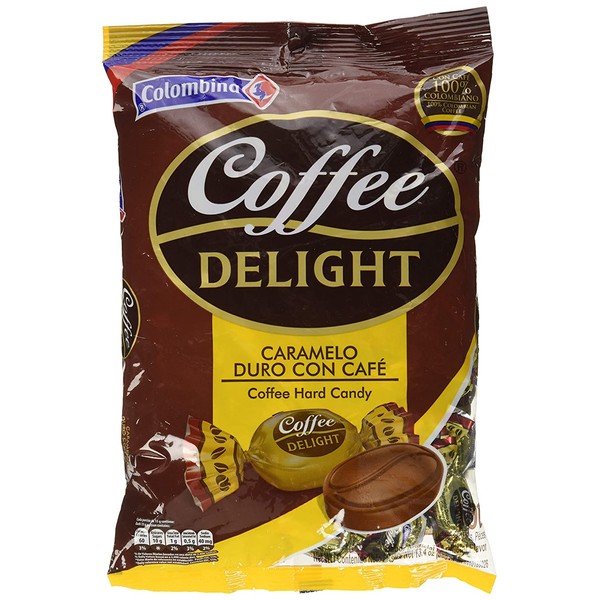 Colombina Coffee Delight 100% Colombian Coffee Hard Candy (Pack of 100)