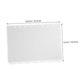 TEHAUX 21pcs Loose Leaf Binder Dividers Detachable Index Tabs for Easy Organization Page Tabs for Journals Convenient and Portable Planner Accessories