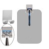 APHUIME Fogless Shower Mirror (11inX7.48in), Anti-Fog Frameless Wall Hanging Makeup