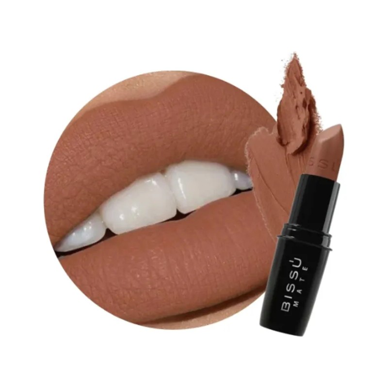 Set Labiales Mate Bissu (kit 9 Piezas Tonos Nude)