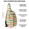 KAVU Mini Interwoven Rope Bag Sling Pack - Prism Stripe
