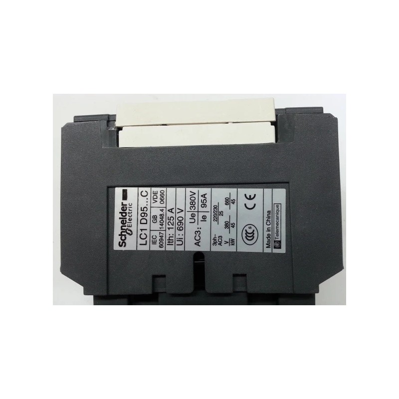 LC1D95Q7C TeSys Contactor With Coil 380VAC 95Amp.
