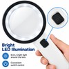 Handheld Magnifying Glass with LED Lights and UV Light for