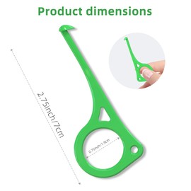 Aligner Removal Tool, 50 Invisible Braces Removal Tools, Retainer Remover Tool, Suitable for Removing Braces, Trays, Retainers, Dentures and Aligners(Green).
