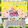Ice Cream Birthday Party Decorations-Ice Cream Theme Happy Birthday Backdrop