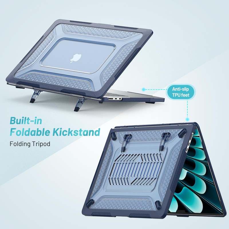 Batianda Upgraded Case for MacBook Air 15 inch 2025 2024