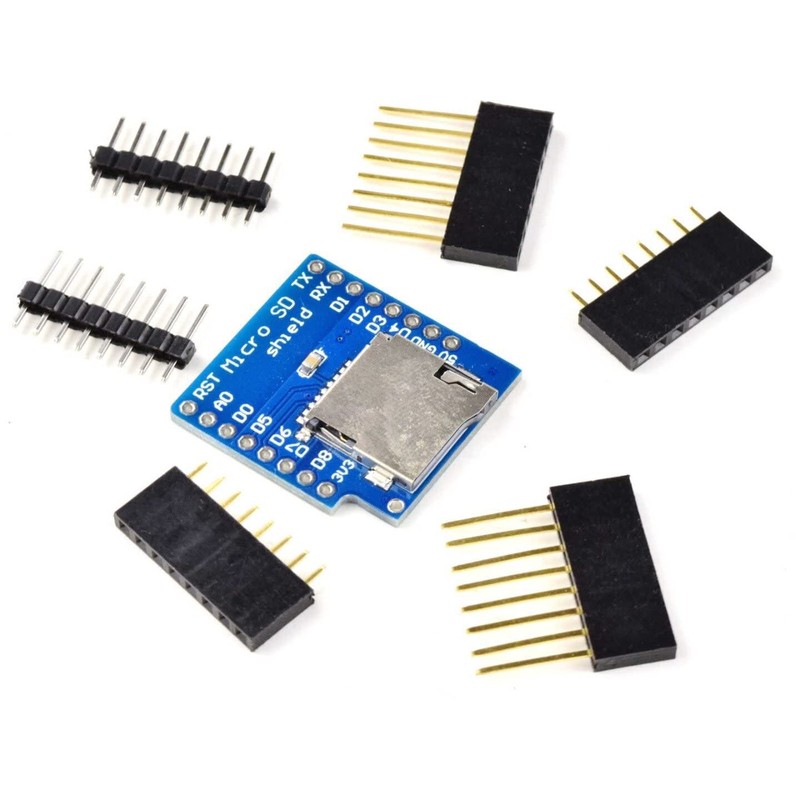 CANADUINO® 3 x WEMOS D1 Mini Micro-SD Card Shield