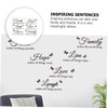 TEHAUX Easy Peel Paste PVC Wall Sticker Inspiring Sentences Alphabet