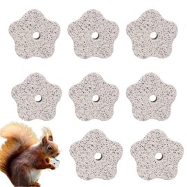 MBUYGYUO 8 Pcs Pet Teeth Grinding Stone Teeths Care Mineral Stone Calcium Chew Toy Teeth Molar Toy for Parrot Rabbit Hamster Rat Chinchilla