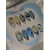 Metallic Aurora [Handmade Nail Tip] Emily Nail - Short Almond